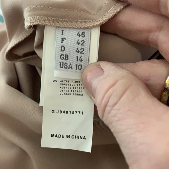 Philosophy de Alberta Ferretti Blush Short Sleeve Sheer Neckline Dress… - Picture 13 of 16